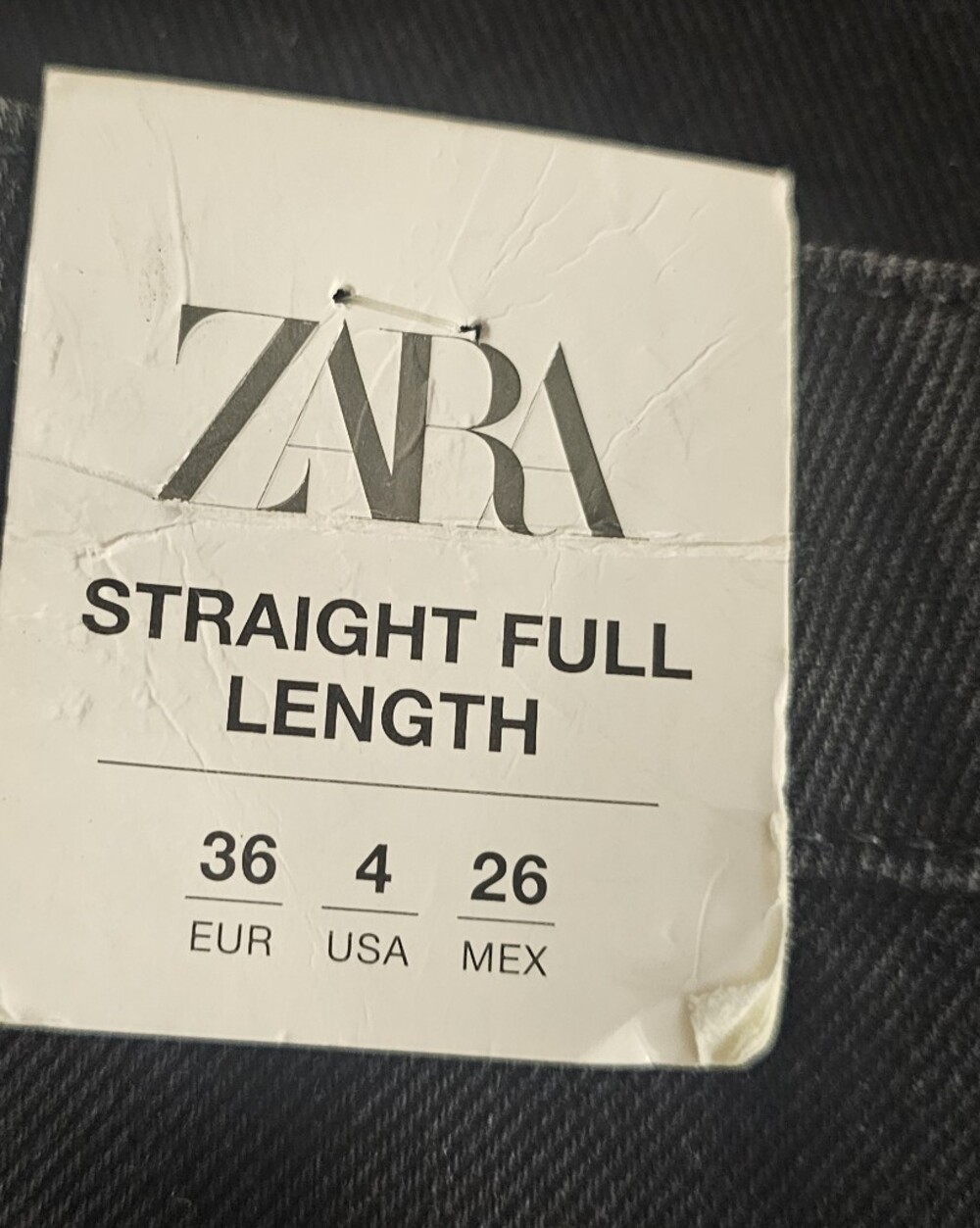 Zara Black Brand New Jeans with Silver side Detail Size 36,  Inseam 26'